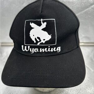 Black Wyoming Baseball Cap